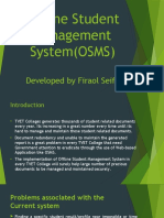Offline Student Management System (OSMS) : Developed by Firaol Seifu