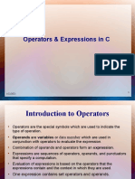 Operator and Expression