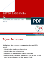 Sistem Basis Data #2: Model Data Dan Relational Data Model