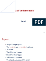 Java Fundamentals: Part-1