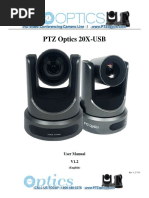 PTZ Optics 20X-USB: User Manual V1.2