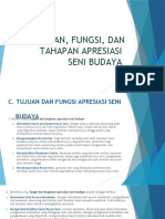 Materi Apresiasi Seni Bagian 2 - Tujuan, Fungsi Dan Tahapan Apresiasi Seni Budaya