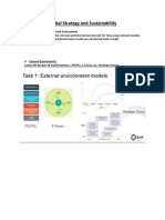 Global Strategy and Sustainability: Task 1 - The External and Internal Environment