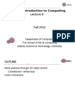 Introduction To Computing: Fall 2015