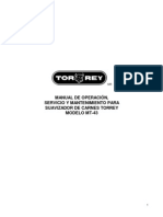 Manual de Operación, Servicio Y Mantenimiento para Suavizador de Carnes Torrey Modelo Mt-43