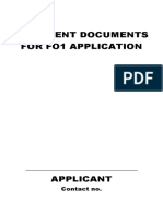 Pertinent Documents for Fo1 Application