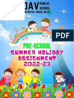 Holidays Homework PreSchool@DAVSreshtha (2022-23)