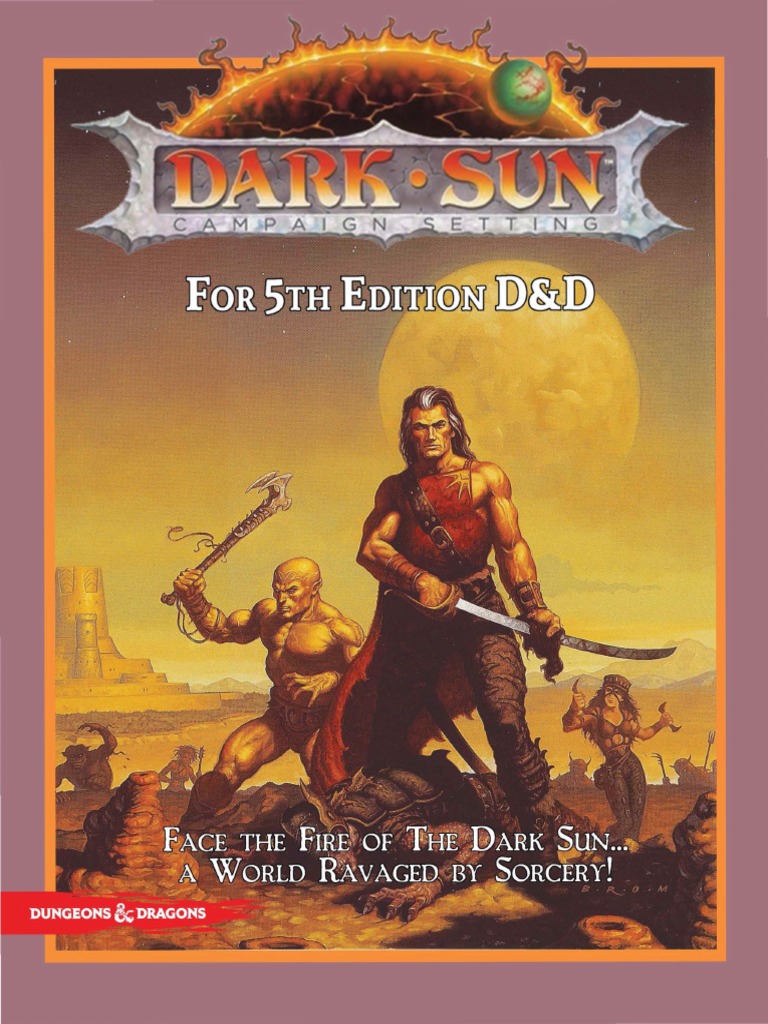 Dark Sun Book 5E | Go Play Dark Sun: A DM’s Guide to Running the ...