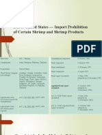 US Import Prohibition of Certain Shrimp and Shrimp Products