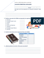 Evaluación Trimestral de Religión - 2022-1