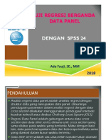 Dengan SPSS 24 Uji Regresi Berganda Data