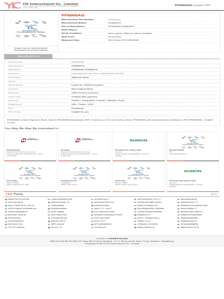 PF6000AG | PDF | Electronics