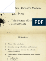 Module: Preventive Medicine Morbidity and Mortality Rates