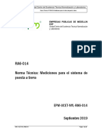 Ra6-014 Norma Tecnica Mediciones para El Sistema de Puesta A Tierra