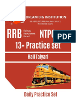 RRB NTPC 13 Practice Sets PDF in English