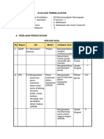 Evaluasi Pembelajaran