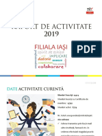 Raport de Activitate 2019 Oamgmamr Iasi