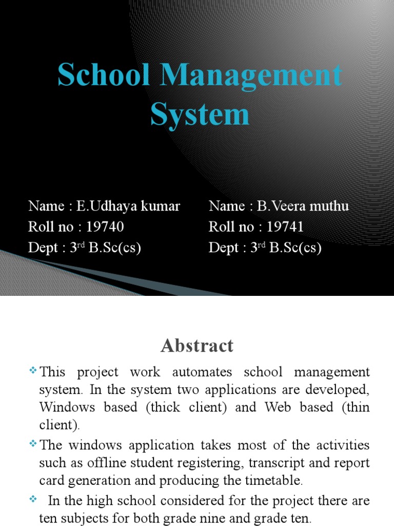 School Management System | PDF | Python (Programming Language ...