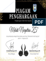 Sertifikat Piagam Penghargaan Simple Fancy Luxury Event Seminar