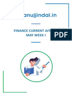 Finance Current Affairs May Week I