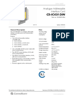 CS-IC420 DIN: Analogue Addressable Interface Card