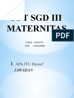 SGD Iii Maternitas