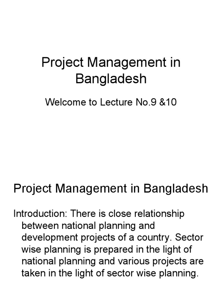 project management in bangladesh assignment