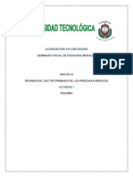 Regimen Del Sector Primaria de Las Personas Morales - Resumen