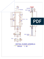 Detail Kusen Jendela: Skala 1: 50