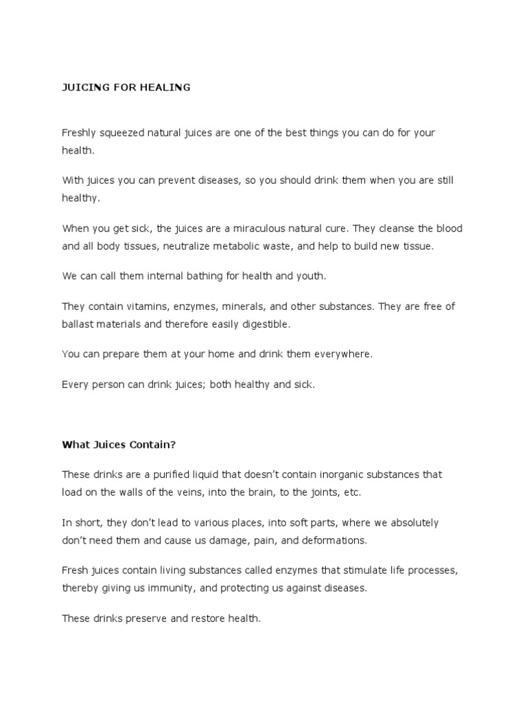 Juicing For Healing PDF Beetroot Juice