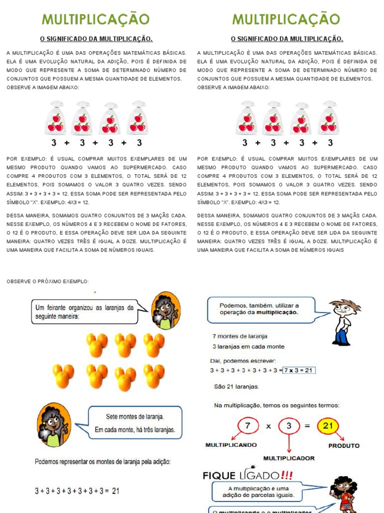 O Significado Da Multiplicação | PDF