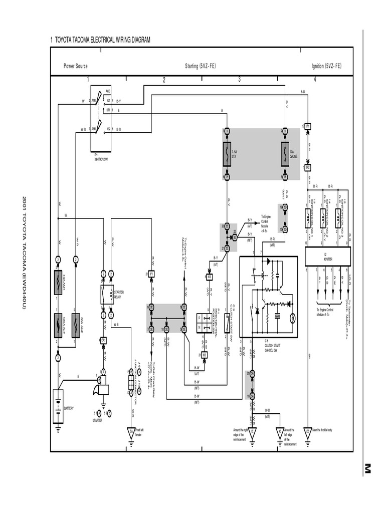 2001 Toyota Wiring Diagrams PDF Motor Vehicle Vehicle Parts