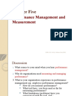 Chapter Five: Performance Management and Measurement