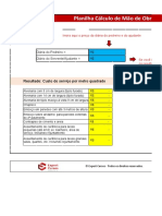 Planilha Cálculo de Mão de Obra