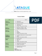 Course Outline - Object-Oriented Programming in Java