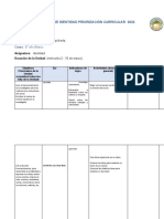 Planificación de Identidad Priorización Curricular 2022