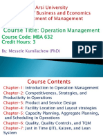 Course Code: Mba 632 Credit Hours: 3: By: Messele Kumilachew (PHD)