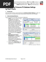 Understanding Primavera P6 Database Settings by Paul E Harris