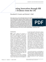 Supporting Innovation Through HR Policy Evidence From The UK