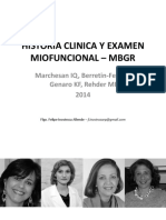 Historia Clinica y Examen Miofuncional - MBGR
