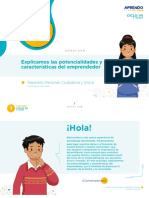 1 Explicamos Las Potencialidades y Características Del Emprendedor