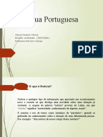 Língua Portuguesa Genero Noticia