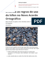 Entenda As Regras de Uso Do Hifen No Novo Acordo Ortograficopdf