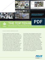 The Top Ten Reasons: Why Endura Is The Choice For Surveillance Operators