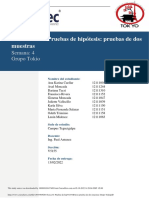 S4 Tarea 4.1 Pruebas de Hip Tesis Pruebas de Dos Muestras Grupo Tokio PDF