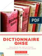 Dictionnaire Qhse Maximum de Definitions Concernant Le Domaine Qhse