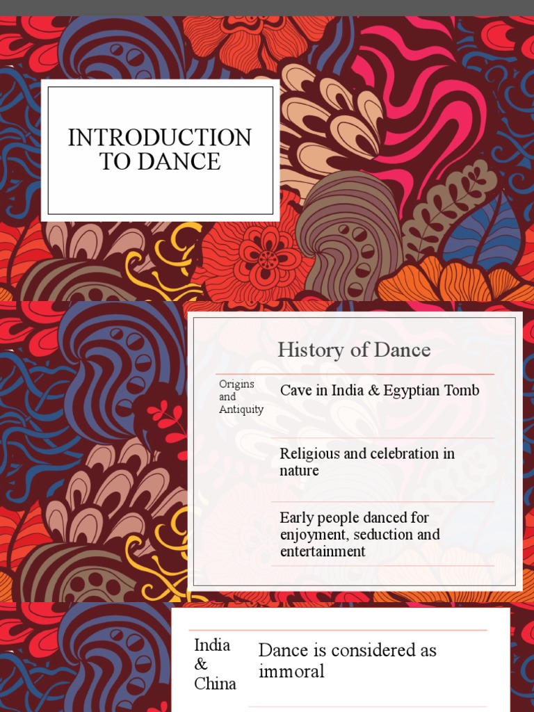 Introduction to Dance and Movement | PDF | Dances | Performing Arts