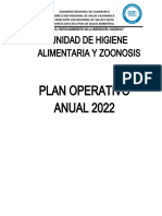 Modelo Poa Higiene Alimentaria 2022
