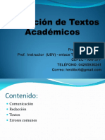 Redacción de Textos Académicos