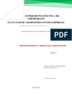 Métodos de investigación en transportes